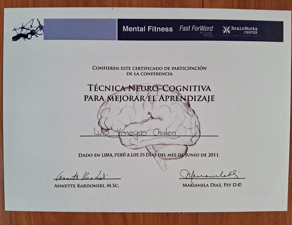 Diploma y título de estudios en Neurociencias, Neurología, Mente y Cerebro 